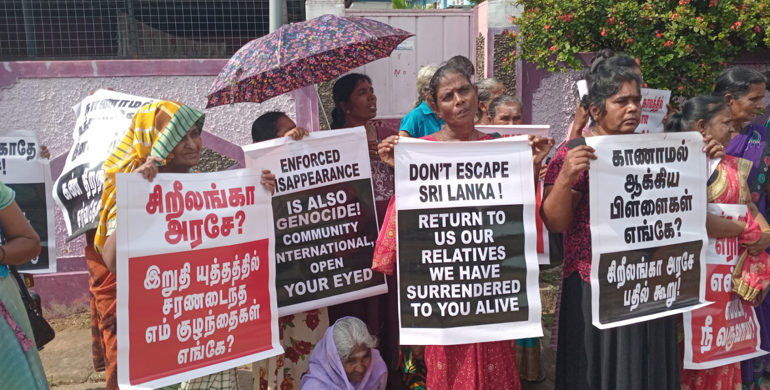 “OMP வேண்டாம் சர்வதேச நீதிப் பொறி முறை தான் எமக்கு தேவை” வலிந்து காணாமல் ஆக்கப்பட்ட உறவுகளின்
